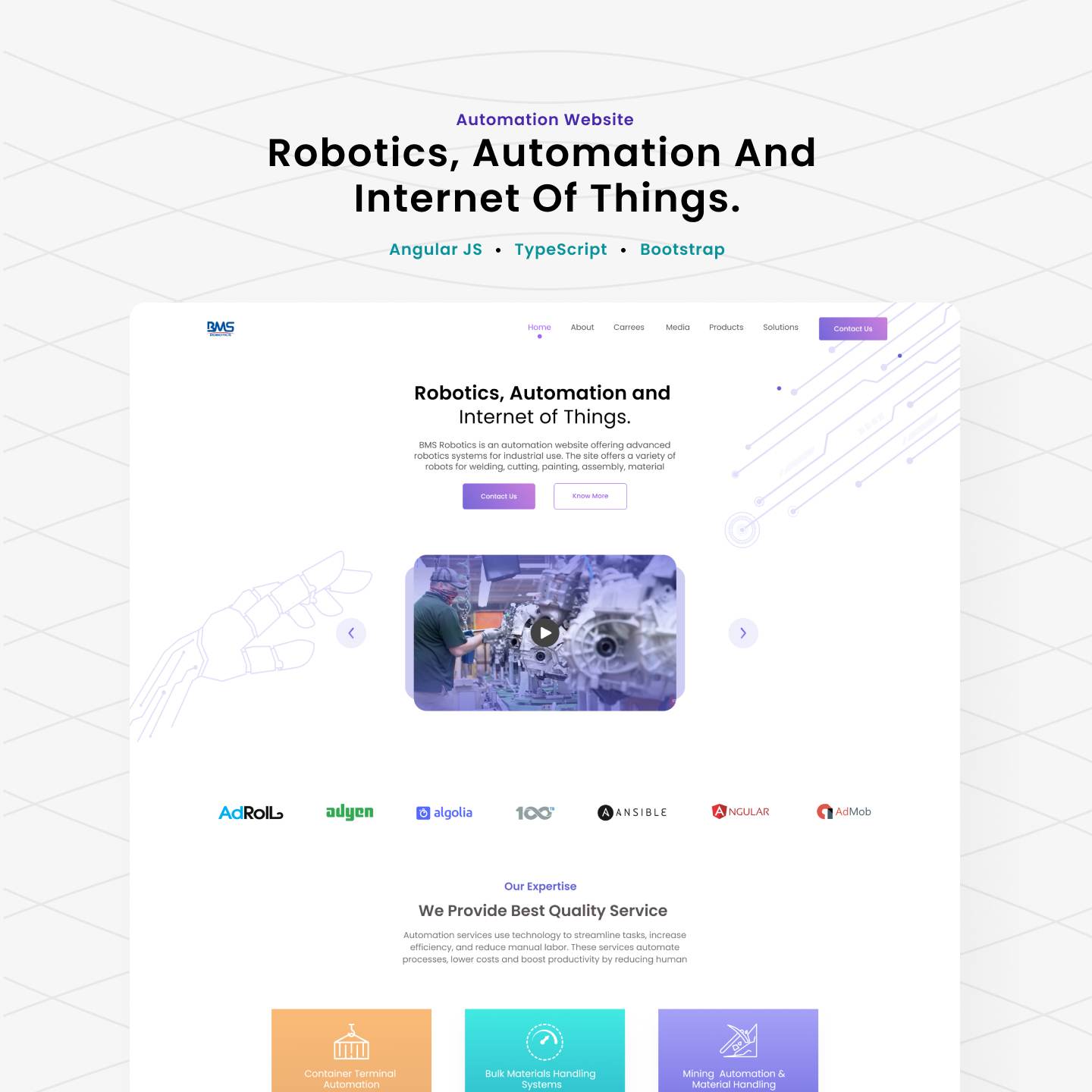 Robotics, Automation and IOT website