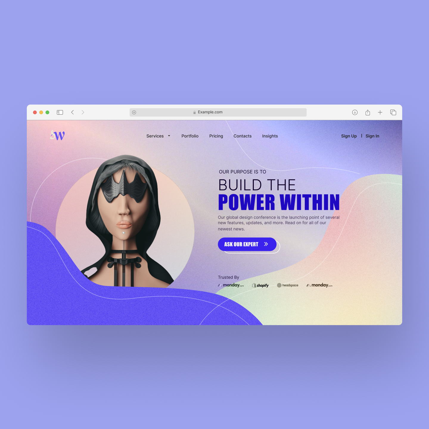 Minimalistic Website UI Design